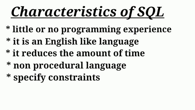 SQL (introduction), characteristics of SQL, advantages of SQL смотреть онлайн