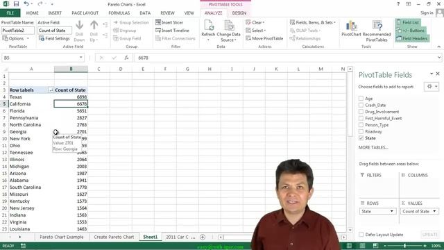 Excel Pareto Charts: Creating Pareto Charts With Pivot Tables in Excel смотреть онлайн