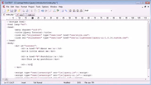 jQuery Tutorial 152 Accordion смотреть онлайн