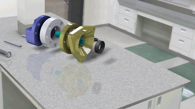 INVENTOR. СОЗДАНИЕ АНИМАЦИИ. ВИЗУАЛИЗАЦИЯ. Насос роторный