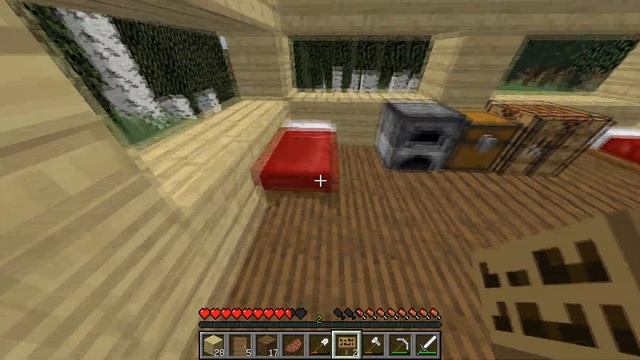 Строимся в березовом лесу!Майнкрафт смотреть онлайн