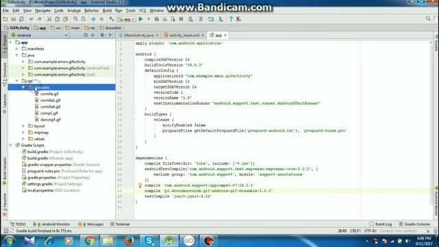 Android Studio Tutorial - Loading GIF into ImageView смотреть онлайн
