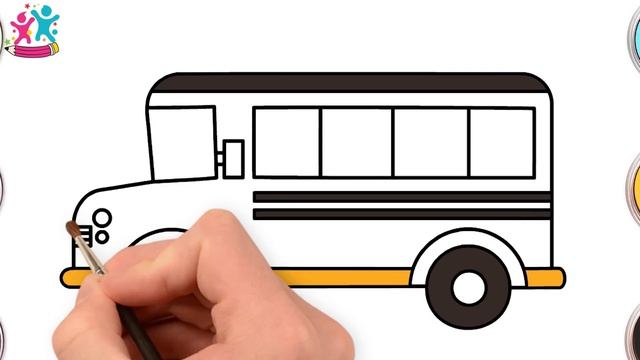 Cómo dibujar un autobús escolar - Dibujos divertidos | Chiki-Arte Aprende a Dibujar смотреть онлайн