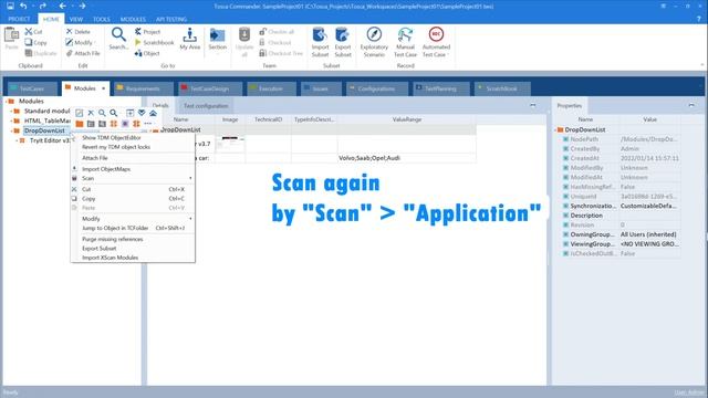 Tricentis: Tosca Commander, Verification of Option Values in 2 Types of HTML Dropdown List смотреть онлайн
