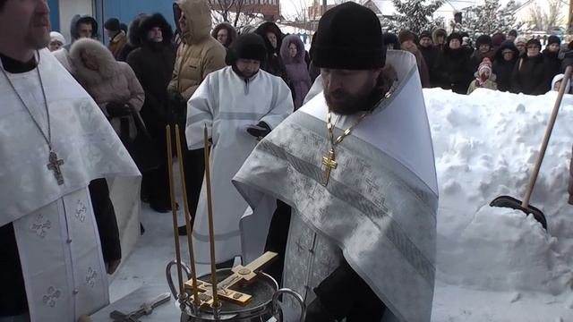 Январь 2014. #Освящениеводы в храме Св. прав. Иоанна Кронштадтского. смотреть онлайн
