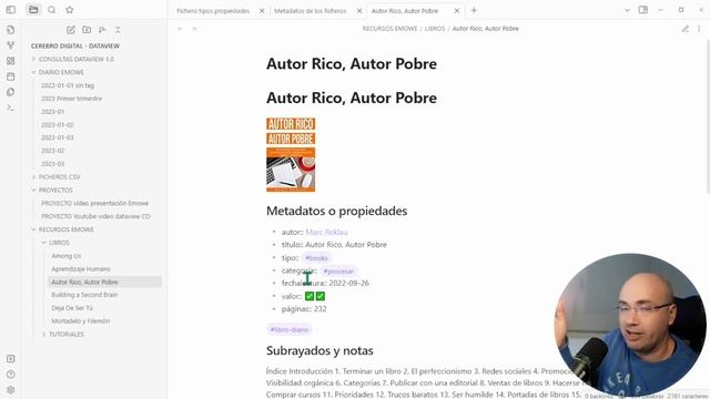 Tutorial DATAVIEW 2023 con ejemplos - El mejor plugin de OBSIDIAN смотреть онлайн