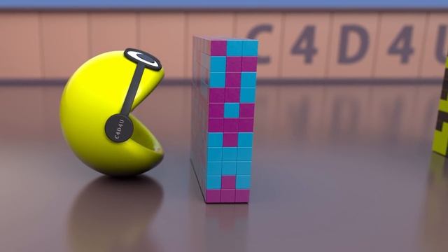 PacMan 3D Animation V2 (little bit Jelly ?) ❤️ C4D4U смотреть онлайн