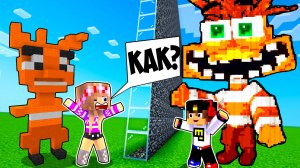 БИТВА ПОСТРОЕК ГОЛОВОЛОМКА 2 МУЛЬТИК в МАЙНКРАФТ ДЕВУШКА НУБ ВИДЕО ТРОЛЛИНГ MINECRAFT Евгенбро