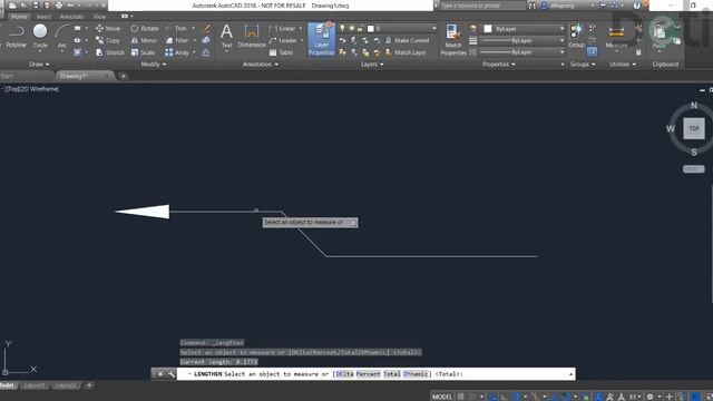 หาระยะเส้นด้วยคำสั่ง Lengthen ใน AutoCAD смотреть онлайн