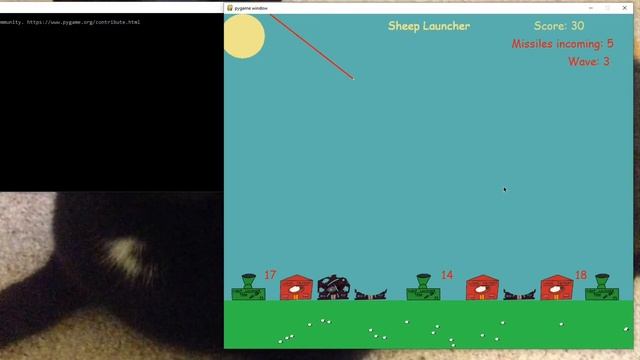 Sheep Launcher Python 3/ Pygame Program смотреть онлайн