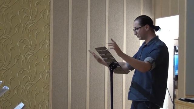 Артем Семенов и хор "Галарт". Репетиция "Dies irae". Киев, 21.08.2014. смотреть онлайн