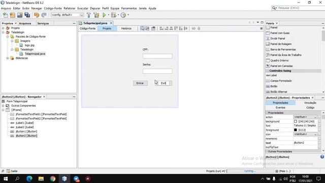 Criando uma Tela de Login - Interface gráfica em Java - Netbeans 2021 смотреть онлайн