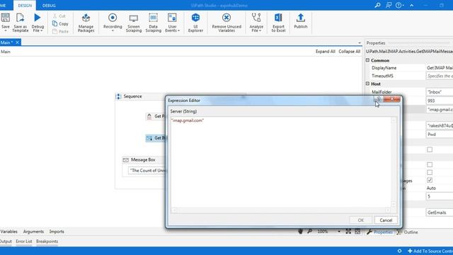 UiPath Tutorial | How to Configure IMAP Properties - UiPath Email Automation смотреть онлайн