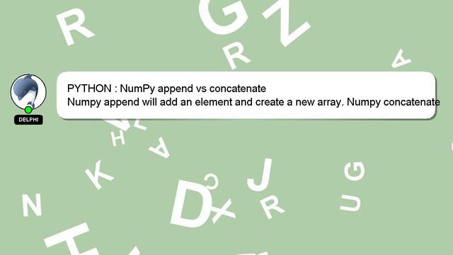 PYTHON : NumPy append vs concatenate смотреть онлайн