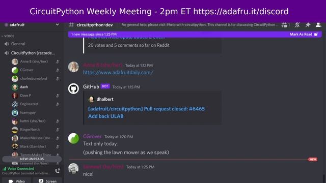 CircuitPython Weekly Meeting for June 6, 2022 @circuitpython #circuitpython #adafruit смотреть онлайн