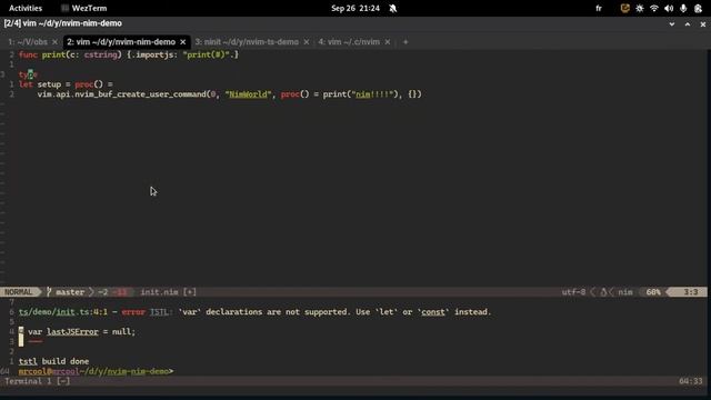 Write neovim plugins with typescript and nim смотреть онлайн