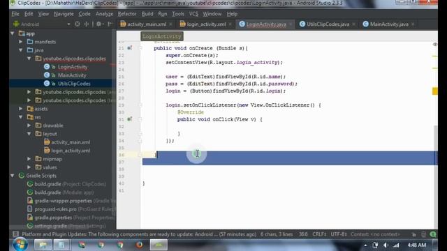 Create Skip Activity Login Logout Using SharedPreferences Android смотреть онлайн