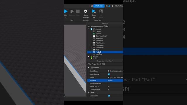 Создаем Побег в Roblox: Полоса с препятствиями - добаляем перегородки и улучшаем код смотреть онлайн