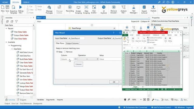 How to Filter Data Table using Filter Data Table Activity | yellowgreys | YouTube смотреть онлайн