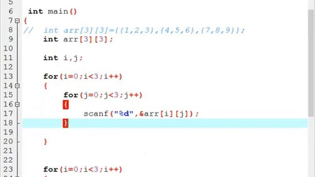 Tutorial 17 C PROGRAMMING TWO DIMENSIONAL ARRAYS IN HINDI смотреть онлайн
