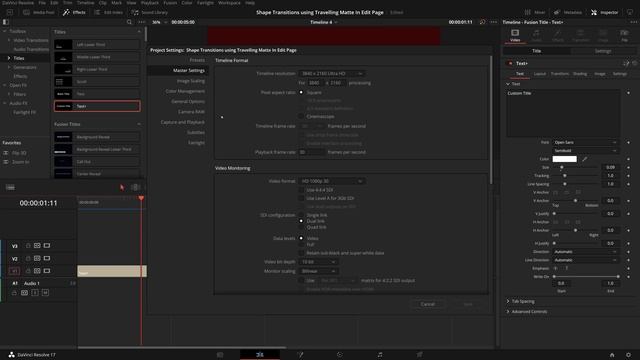 Easy Fix of Media Offline Error for a Text Title with Cache Cleanup in DaVinci Resolve 17 смотреть онлайн