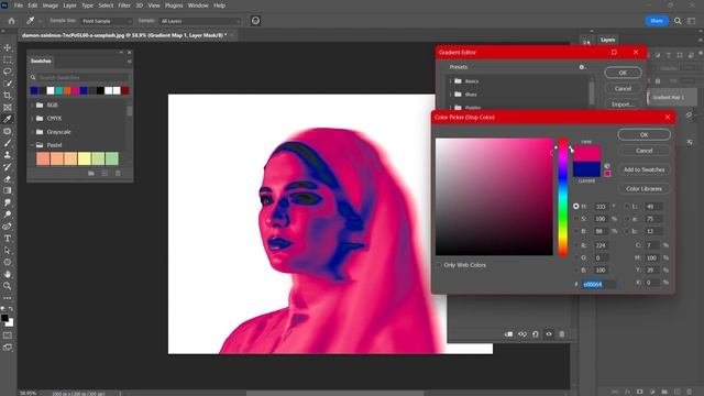 Photoshop Tutorial: Gradient Smudge Photo Effect смотреть онлайн