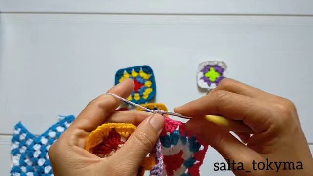 Мотивтерді біріктіру! Бабушкин квадраттар! Тоқыма тоқу! Вязание крючком! смотреть онлайн