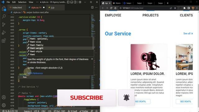 Design a Professional Agency Landing Page | HTML, CSS & Vanilla JS Tutorial смотреть онлайн