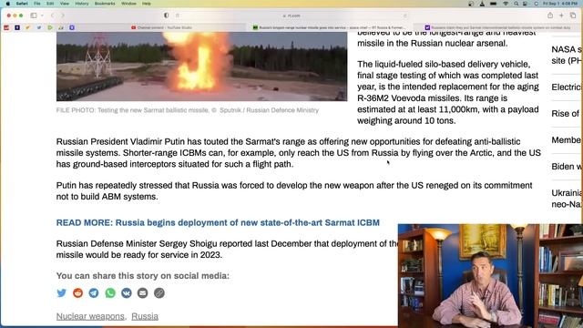 Game changer! Russia puts SARMAT Intercontinental Ballistic Missile on combat duty. 11,000 km rang смотреть онлайн