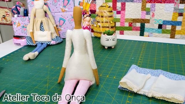 Como Fazer: Boneca Tilda Patinadora Anjo/ Tilda Doll Skating Angel Tutorial - Tone Finnanger DIY смотреть онлайн