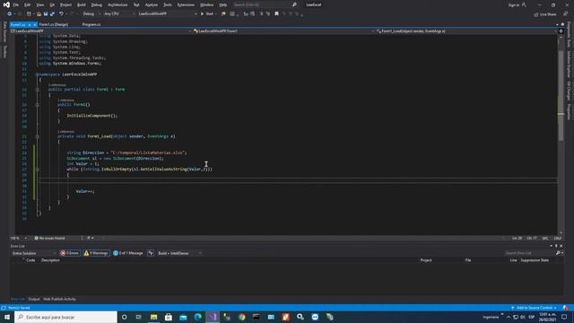 2.- Leer Excel con c# - windows form aplicación смотреть онлайн