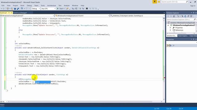 How to insert and delete data in datagridview c# смотреть онлайн