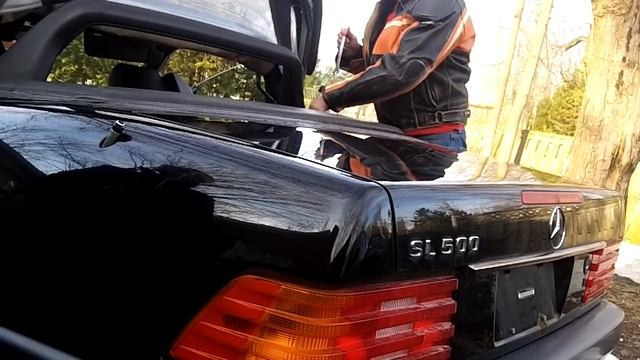 How to manually raise the soft top. Mercedes Sl r129 смотреть онлайн