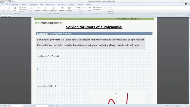 Solving for Roots of a Polynomial (Numerically) in Mathcad Prime смотреть онлайн
