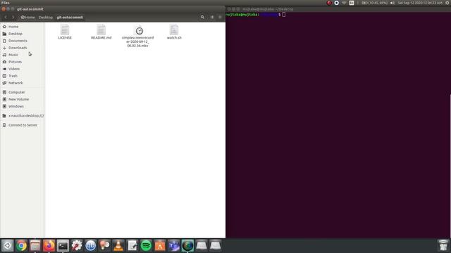 Automating git push using bash and inotify смотреть онлайн