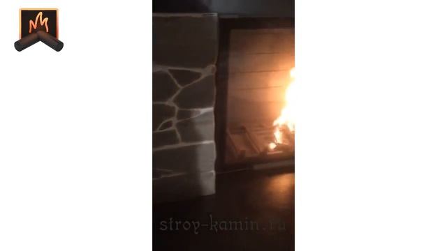 Строим традиционный дровяной камин в Ступино - топка Axis 1600, дымоход Феникс, мастера Стройкамин смотреть онлайн