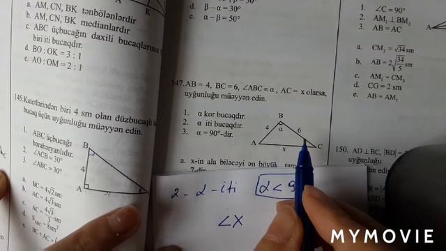 Üçbucaqlar güven 2020 (140-150ci testlərin geniş izahı) смотреть онлайн