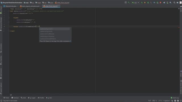 RecyclerView Entrance Animation - Android (Java) смотреть онлайн