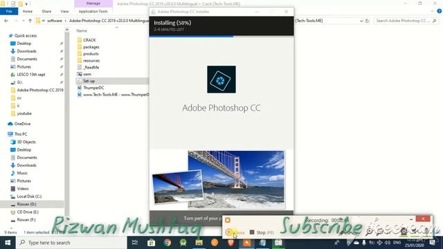 How to Install Adobe Photoshop CC 2019 | 100% | Complete and Working Professionally Installation смотреть онлайн