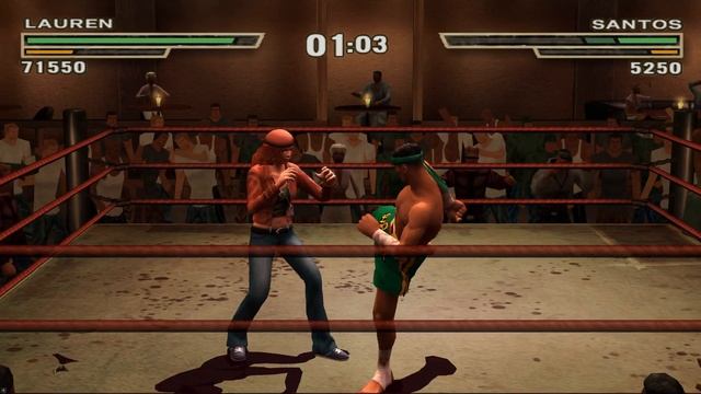 LAUREN vs SANTOS. Def Jam Fight for NY - PC Gameplay. Kickboxing, Karate, Street Fighting Game. смотреть онлайн