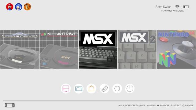 Nintendo Switch RetroPie Theme For Emulationstation! Awesome Clean Look!
