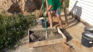 Замес раствора для кладки кирпича