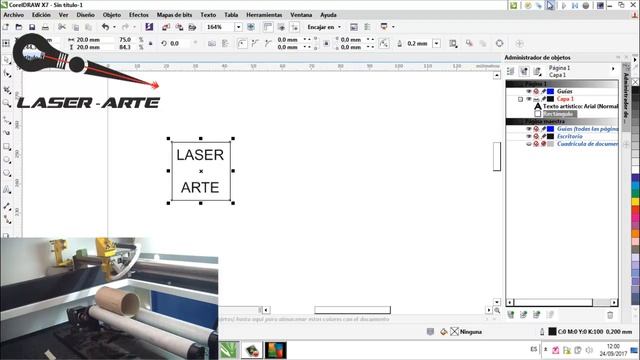 Como usar el Rotary axis en CorelLaser смотреть онлайн