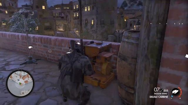 Sniper Elite 4 Hard Stealth DLC Mission Deathstorm 2 Infiltration 1/4