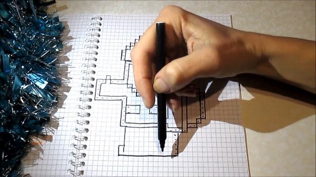 Santa Claus Pixel Art How to Draw Minecraft * Санта Клаус Дед Мороз по клеточкам смотреть онлайн