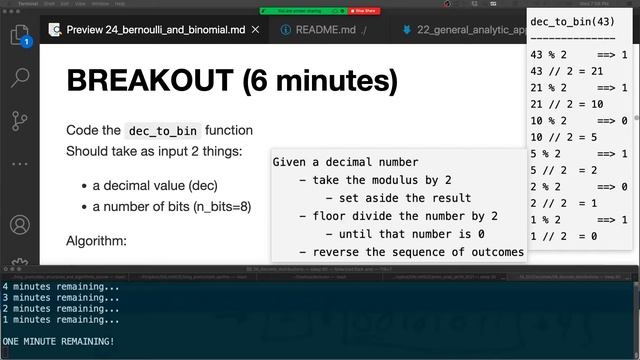 Discrete Random Variables, Bernoulli and Binomial - (2021-02-10) - [January 2021 Cohort] смотреть онлайн