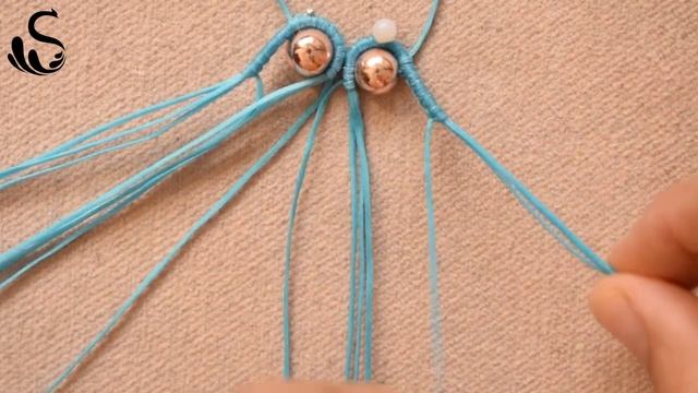 Easy and Cute Macrame Jewelry Set | Macrame Tutorial | DIY Macrame Necklace with Bead смотреть онлайн