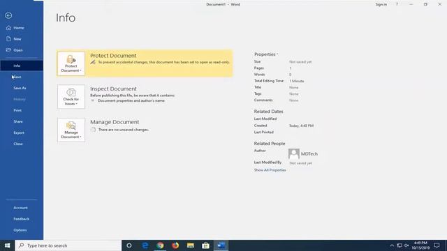 How to Remove Read only MS Word File [Office 2016/2019/2021] смотреть онлайн