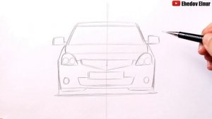 Как нарисовать Приору Опер | Ehedov Elnur