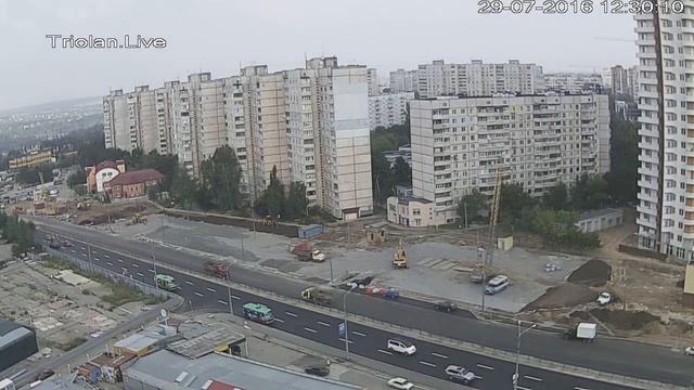 Triolan.Live - Харьков, строительство станции метро "Победа" (29-07-2016) смотреть онлайн